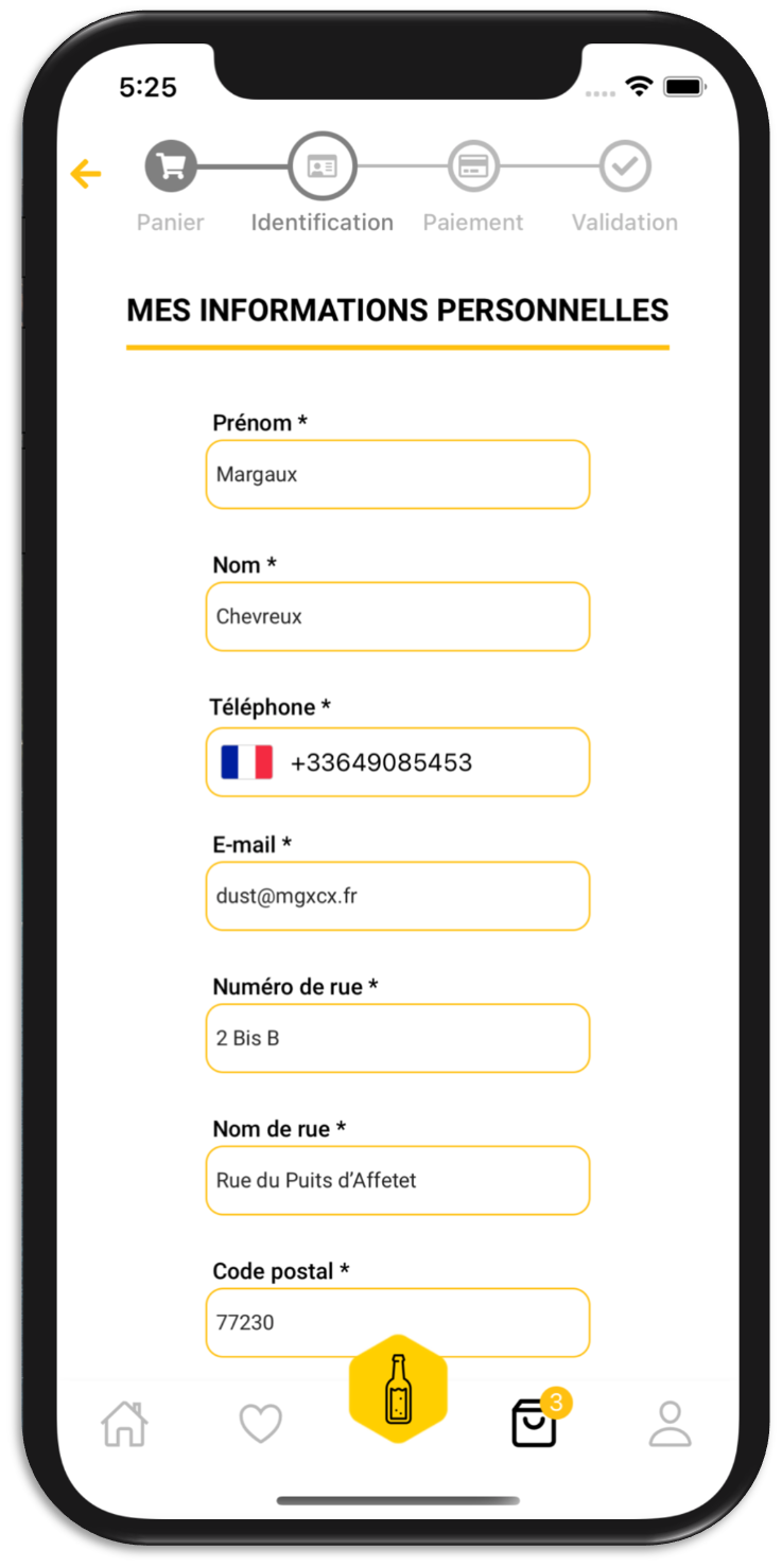 mobile e-commerce app