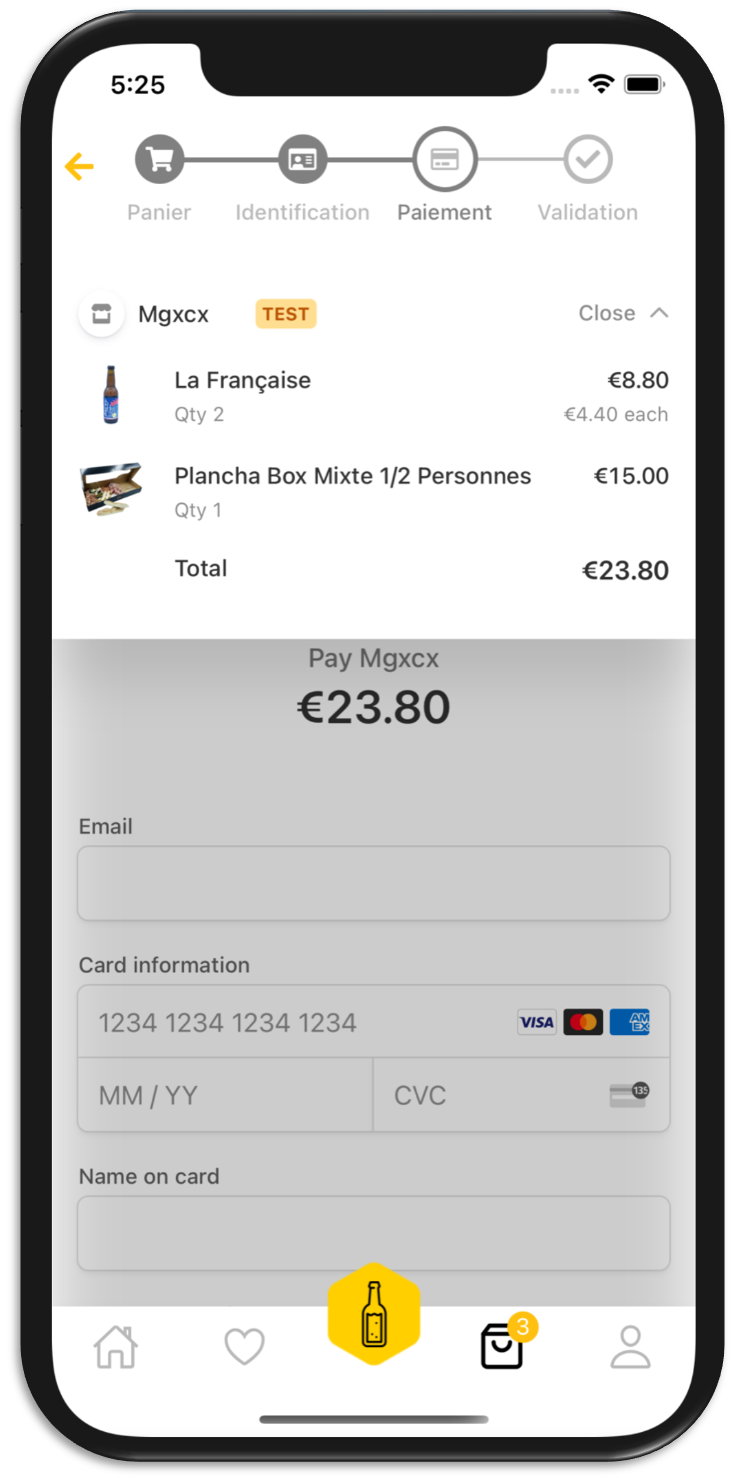 mobile e-commerce app