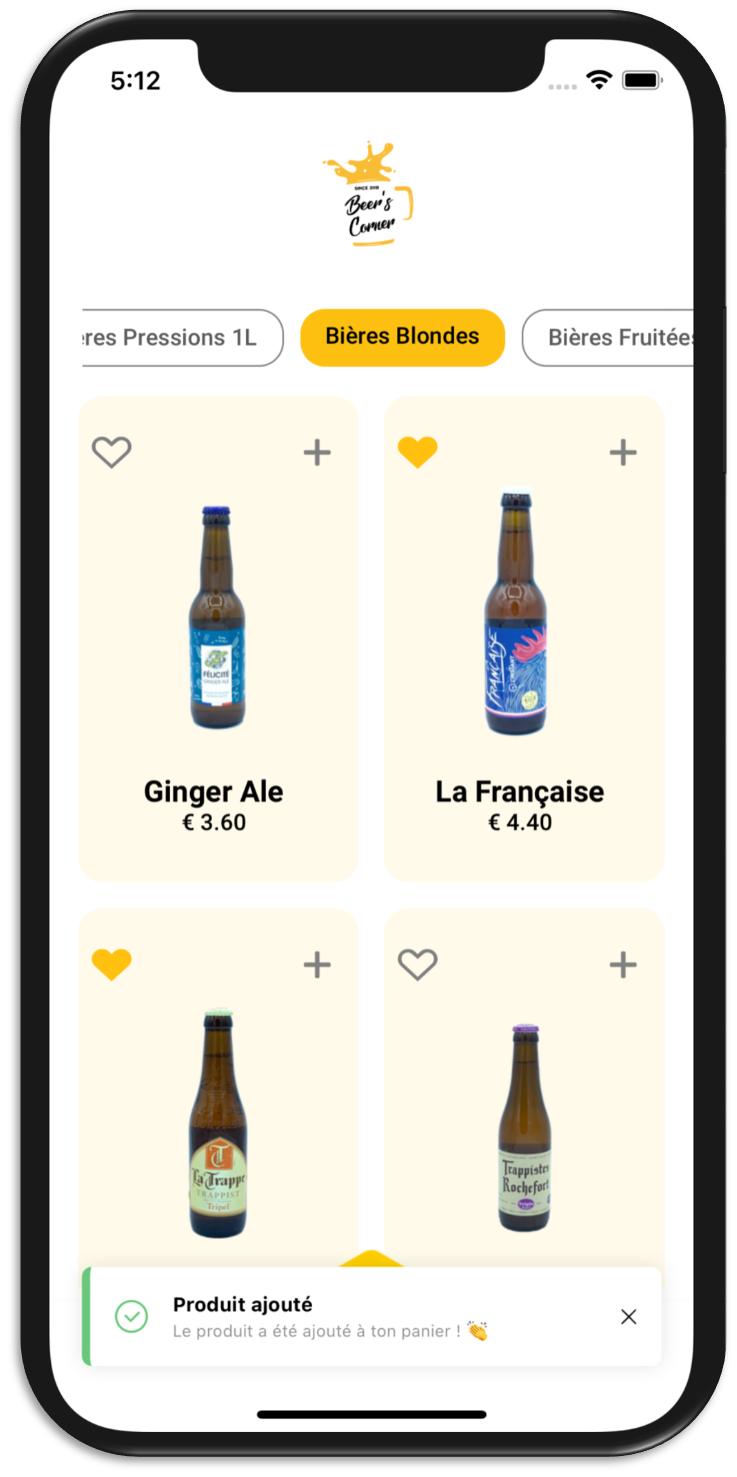 mobile e-commerce app