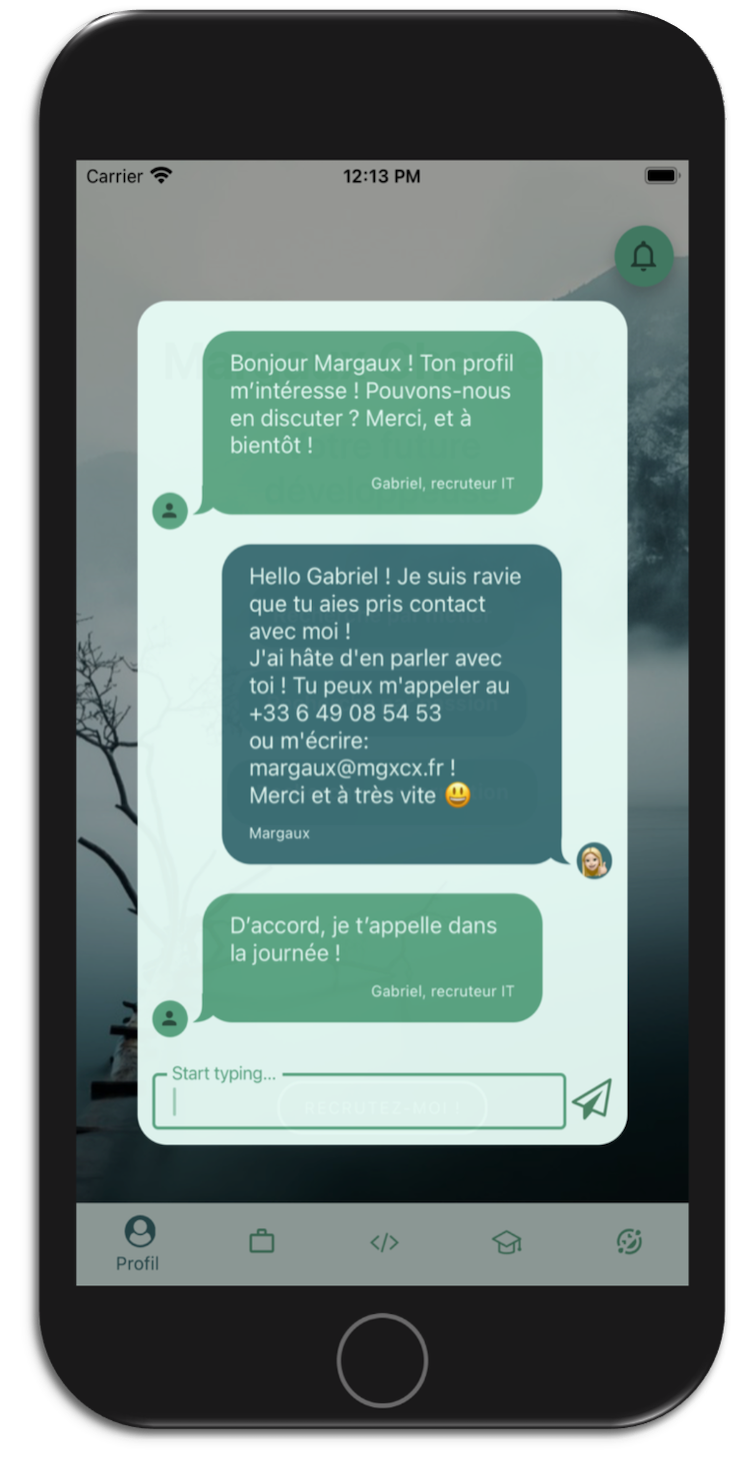mobile CV app