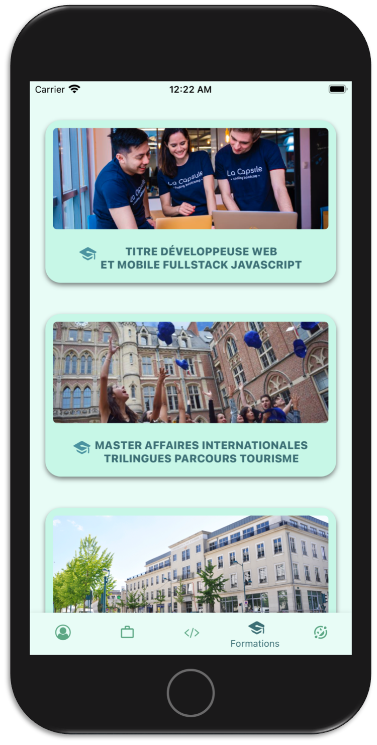 mobile CV app